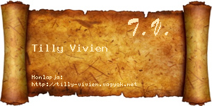 Tilly Vivien névjegykártya